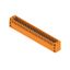 PCB plug-in connector, male header, Flange, THT solder connection, 3.50 mm, Number of poles: 46, 180°, Solder pin length (l): 3.5 mm, tinned, orange, Box thumbnail 4