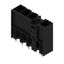 PCB plug-in connector, male header, closed side, Middle flange, THT solder connection, 7.62 mm, Number of poles: 4, 180°, Solder pin length (l): 3.5 mm, tinned, black, Box thumbnail 2