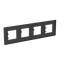 Frame 4-gang / 2+2+2+2-modules - Niessen logo - S - Stainless Steel thumbnail 2