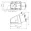 CEE-Wall mounted socket, 5-pole, 32A, 400V, IP44 thumbnail 5