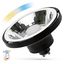 LED AR111 10W GU10 SMD 230V BLACK 30 degree CCT+DIMM Wi-Fi/BT SPECTRUM SMART thumbnail 10