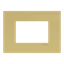 Frame - 1-gang / 3-modules - Niessen logo - Noble - Matt Gold thumbnail 1
