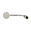 C22-D-W-K10-P3 Pushbutton, Flat, momentary, 1 N/O, Cable (black) with M12A plug, 4 pole, 0.5 m, White, Blank, Bezel: titanium thumbnail 8
