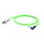 Dragline cable, PROFINET, M12 D-code – IP 67 angled pin, RJ45 IP 20, Cat.5 (ISO/IEC 11801) / Cat.5e (TIA T568-B), PUR, 10 m thumbnail 1