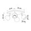 CEILING LAMP OCULARE 4 BLACK GU10 4X40W IP20 thumbnail 7