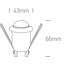 IR RECESSED MOTION SENSOR 200W 230V thumbnail 3
