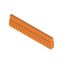 PCB plug-in connector, female header, closed side, THT solder connection, 5.08 mm, Number of poles: 19, 180°, Solder pin length (l): 3.2 mm, tinned, orange, Box thumbnail 4