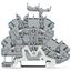 Double-deck terminal block Shield/through terminal block 1 mm² gray thumbnail 1