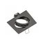 Spot luminaire housing PORTO-K with adjustment, IP20, square, black chrome thumbnail 1