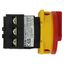 On-Off switch, P1, 40 A, flush mounting, 3 pole, Emergency switching off function, With red rotary handle and yellow locking ring, Lockable in the 0 ( thumbnail 15