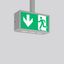 RECHTECK, 5,1 W, silver, on/off Pendant luminaires, L 362 B 125 H 192, thumbnail 1