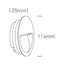 ANTHRACITE WALL RECESSED 3W WW IP65 DARK LIGHT 100-240V thumbnail 3