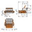 1-conductor female connector lever Push-in CAGE CLAMP® light gray thumbnail 2