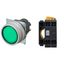 Pushbutton A22NL Ã˜22, bezel brushed metal, FLAT, MOMENTARY, CAP COLOR A2226686R thumbnail 1