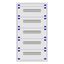 Distribution board insert KVN 60mm, 2-21K, 5-rows thumbnail 1