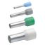 Insulated wire end ferrule, 0.25 mm², 10 mm/6 mm long, DIN 46228/4, yellow, 1676 thumbnail 2