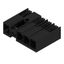 PCB plug-in connector, male header, closed side, Middle screw flange, THT solder connection, 7.62 mm, Number of poles: 4, 90°, Solder pin length (l): 3.5 mm, tinned, black, Box thumbnail 1