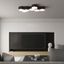 CEILING LAMP SUNDE 11 BLACK E27 2X60W IP20 thumbnail 6
