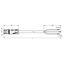 pre-assembled connecting cable Eca Socket/open-ended black thumbnail 6