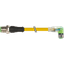 M12 male 0° / M8 female 90° A-cod. LED PUR 4x0.34 bk 1.0 thumbnail 2
