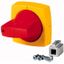 K1CR Rotary handle, 6mm, for mounting shroud, red/yellow thumbnail 1