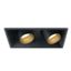 BLACK COB 2x11W WW IP20 38deg 230V ADJUSTABLE DARK LIGHT thumbnail 1