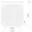 PM160 mounting plate, perforated, for Ppt-EH160 INOX and PPt-EH161 boxes, color: gray thumbnail 2