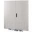 XLSD3D1610 Section door, ventilated IP31, two wings, HxW = 1600 x 1000mm, grey thumbnail 1