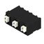 Printed circuit board terminals, 7.62 mm, Number of poles: 3, 90°, Solder pin length (l): 1.5 mm, black, PUSH IN with actuator, Clamping range, max. : 1.5 mm², Tube thumbnail 2