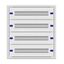Modular chassis 2-12K flat, 4-rows, depth 100 mm thumbnail 1