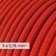 DALI Textile electrical cable 5x0.75 mm² in Fire Red - Flexible cable for lighting and home automation RM09 thumbnail 2