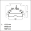 TRINOS LED5500-840 L1500 VWB LDE WH - LED pendant luminaire thumbnail 5
