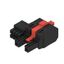 PCB plug-in connector, female plug, 7.62 mm, Number of poles: 2, 180°, PUSH IN with actuator, PUSH IN without actuator, Clamping range, max. : 10 mm², Box thumbnail 4