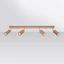CEILING LAMP ZEKE 4 OAK GU10 4X40W IP20 thumbnail 7