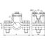 Earthing pipe clamp D 27mm w. connect. clamp Rd 4-10mm MCI / St/tZn thumbnail 2