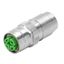 Round plug (field customisable), Female socket, straight, Crimp connec thumbnail 2