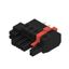 PCB plug-in connector, female plug, 7.62 mm, Number of poles: 4, 180°, PUSH IN with actuator, Clamping range, max. : 6 mm², Box thumbnail 4