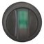 M22S-WRLK3-G Illuminated selector switch actuator, RMQ-Titan, With thumb-grip, maintained, 3 positions, green, Bezel: black thumbnail 8