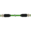 M12 male 0° / M12 male 0° D-cod. shielded PUR 1x4xAWG22 gn 5.8m thumbnail 2