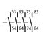 Auxiliary contact for auxiliary contacter, 4 NO thumbnail 3