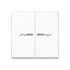 2-gang rocker with transparent lenses A595KO5PWW thumbnail 1