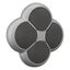 M22-D4-S Position pushbutton, RMQ-Titan, Actuators non-flush, momentary, 4-fold, opposing pushbuttons not mechanically interlocked, Bezel: titanium thumbnail 7
