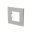 Frame 1-gang - ABB logo - Silver thumbnail 2