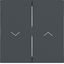 Double seesaw, with single arrow symbol printed on it, A.x/C.x, anthracite thumbnail 1