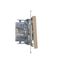 Socket outlet with earthing and shutters, (module), Simon 24, IP20, 16A, champagne matt thumbnail 1