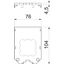 UT34 D1 Cover plate for UT3/4,1support ring device 104x76x4 thumbnail 2