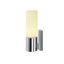 DEVIN SINGLE wall light, E14, round, chrome, frosted glass, E14, max. 12W, IP44 thumbnail 1