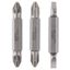 3-piece double ended bit set S 0,6x4,0, PH2, PZ2; S 0,6x4,0, PH2, PZ2; 45 mm thumbnail 1