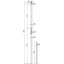 Support. tube  D 50mm L 3200mm GRP/StSt w. air-termination rod D 10mm  thumbnail 2