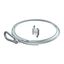 QWT SK 2 1M G Suspension wire with eyelet carabiner 2x1000mm thumbnail 1